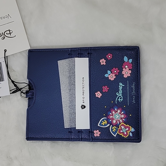 Vera Bradley Disney Sensational Six Paisley Pattern RFID Passport Wallet - Picture 3 of 5